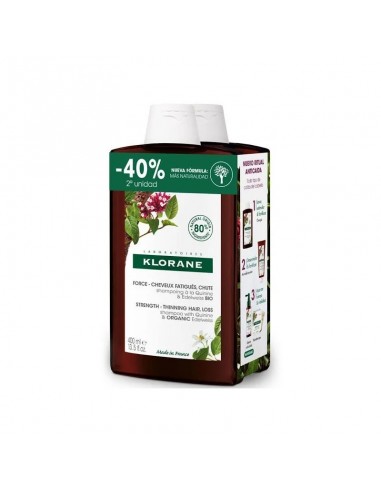 KLORANE CHAMÚ QUININA Y EDELWEISS PACK 2 UNIDADES