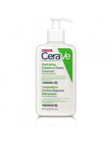 CERAVE LIMPIADORA CREMA ESPUMA HIDRATANTE 236 ML