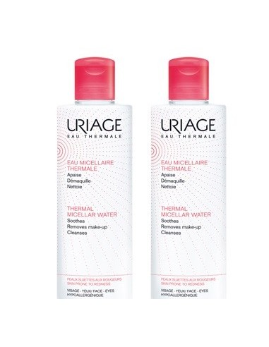 URIAGE PACK AGUA MICELAR PIELES CON ROJECES 500 ML X 2