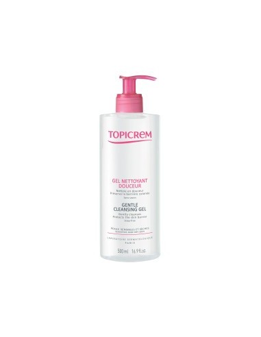 TOPICREM GEL LIMPIADOR SUAVE CUERPO Y CABELLO 500 ML