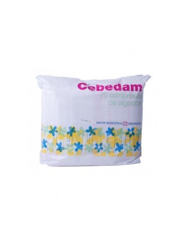 CEBEDAM COMPRESAS DE ALGODON 20 UDS