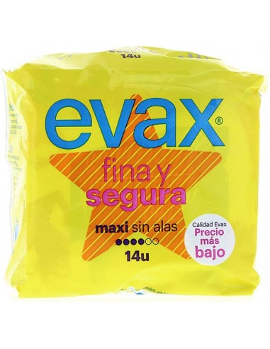 EVAX FINA Y SEGURA MAXI SIN ALAS 14 UNIDS