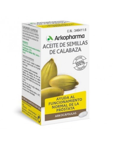 ARKOCAPSULAS ACEITE SEMILLAS DE CALABAZA 50 CAPSULAS
