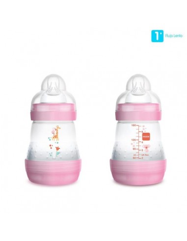 MAM BIBERON ANTICOLIC EASY START 160 ML ROSA