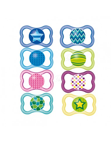 MAM CHUPETE SILICONA AIR  6+M PACK DOBLE + CAJA ESTERILIZADORA.
