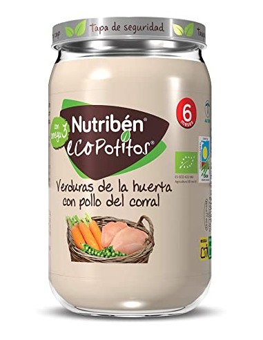 NUTRIBEN ECO VERDURAS DE LA HUERTA CON POLLO 235 G