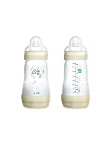 MAM BIBERON ANTICOLICO EASY START 320 ML MARFIL